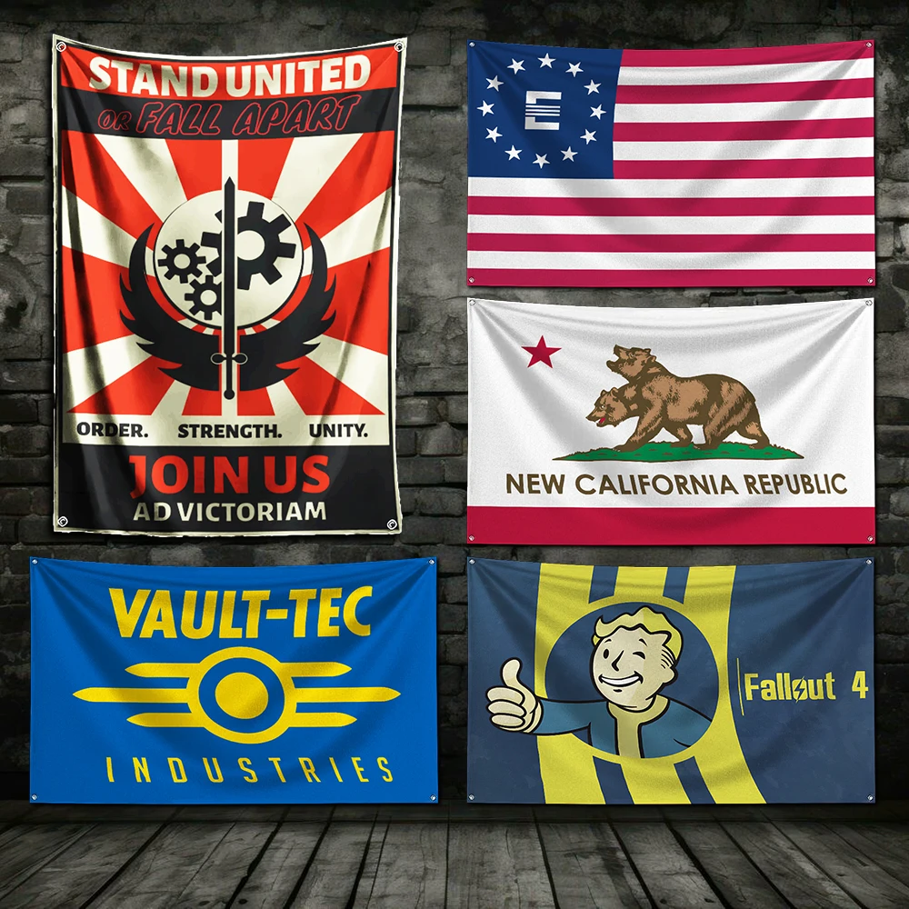 3x5 Ft Vault-Tec Caesar's Legion Flag Polyester Digital Printing Banner for Garage Wall Out Door Decoration With Brass Grommets