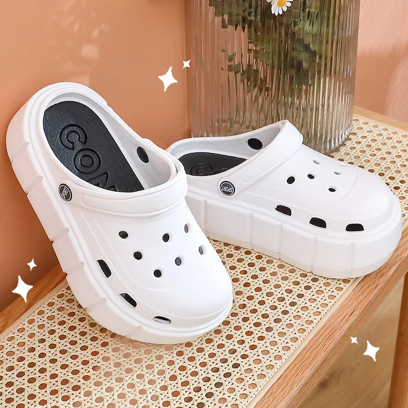 

Home Slippers platform Sandals Cloud Woman Clogs Summer Beach Slides Indoor Soft Sole Non Slip Eva Wedges Flip Flops 2024 New