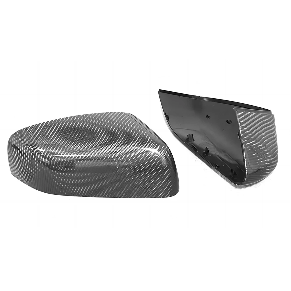 Replacement Rearview Side Mirror Covers Cap For Discovery 4 Freelander 2 Range Rover Carbon Fiber Casing Shell