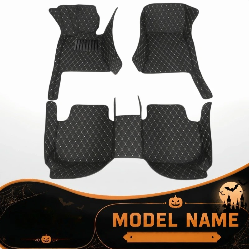 For leapmotor t03 2025 Precision-Fit 3D Full Coverage Diamond Faux Pu Faux pu leather Car Floor Mats, Anti-Slip