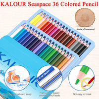KALOUR Seascape Colored Pencils,36pcs Premium Vibrant & Smooth Rich Pigments Artist-Grade colored pencils Fun&Safe For Children