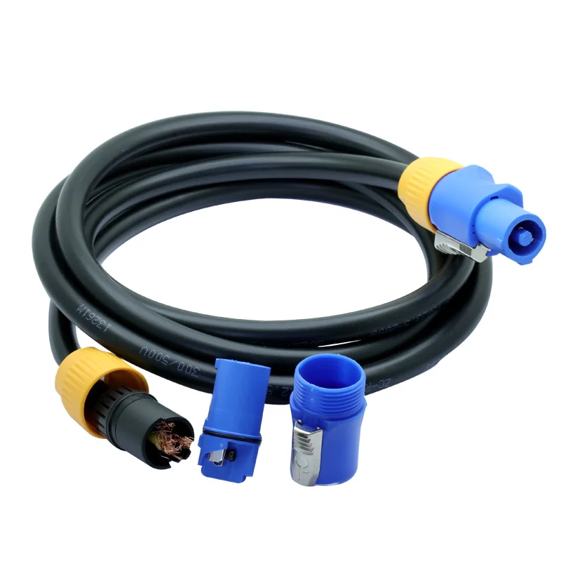 PowerCON 3x2.5mm² Single Phase Extension Cable High Quality Black 3 core Power Connect Cable Stage light LED light Event Show