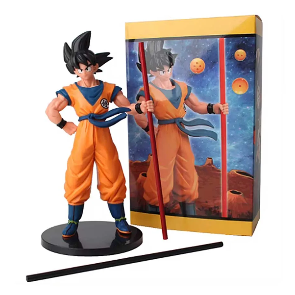 2025 Venta caliente Dragon Ball Son Goku Super Saiyan Anime Figura 22 cm Goku DBZ Figura de acción Modelo Regalos Figuras coleccionables