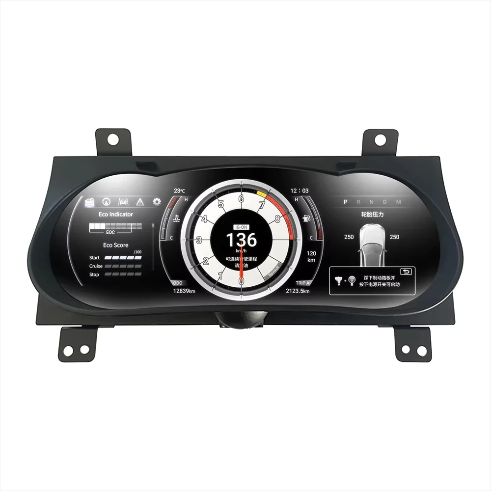 LCD Instrument Cluster For Toyota Hilux Revo 2016-2024 Car Digital Dashboard Speedometers Virtual Cockpit Panel Tire Display