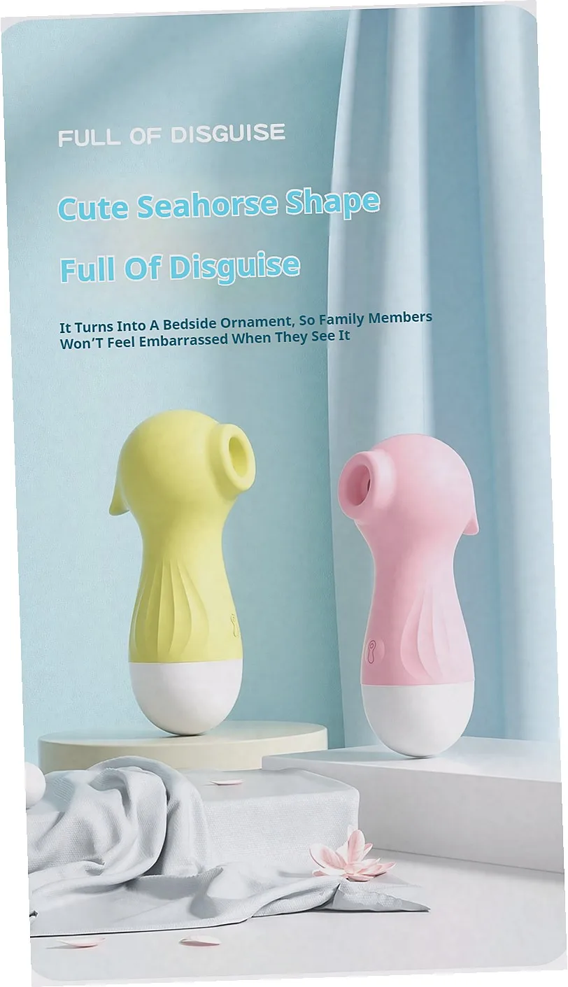 IPX7 Waterproof Seahorse Oral Sucking Vibrator USB Rechargeable Multi Suction Patterns Nipple Clitoral Vacuum Stimulator view 4