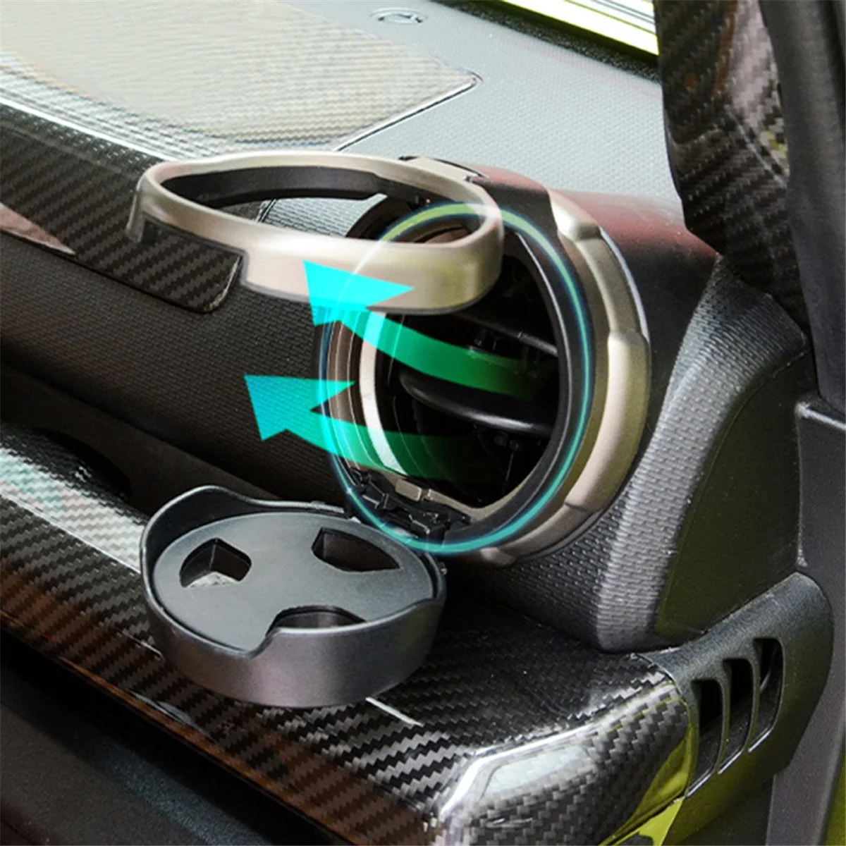 BAAA-حامل مشروبات السيارات متعددة الوظائف حامل أكواب قابل للطي لسوزوكي جيمي JB64/JB74 2018-2023