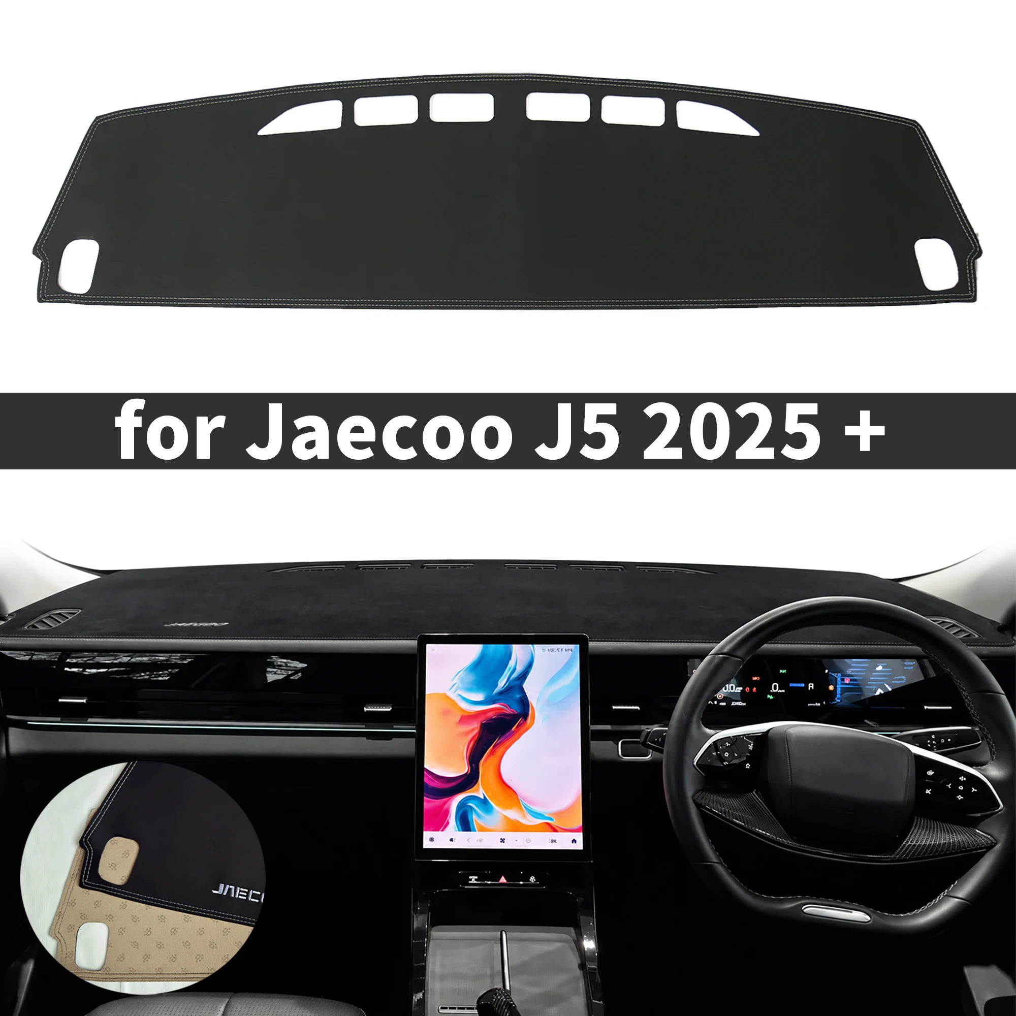 for Jaecoo J5 2025 2026 2027 Car Dashboard Cover Dashmat Sunshade Anti‑Slip Anti‑UV Dash Mat Cover Interior Accessories