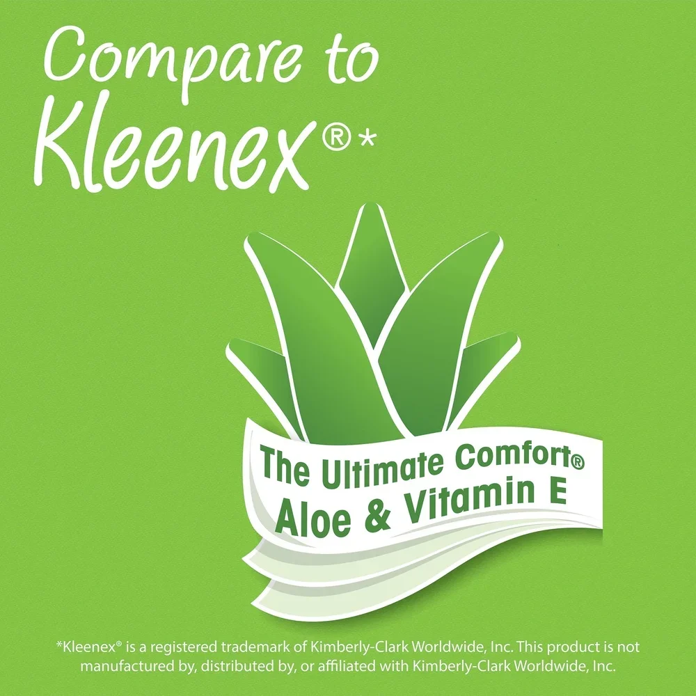 Soothing Lotion Facial Tissues 4 Cubes 60 Tissues per Cube 3-Ply