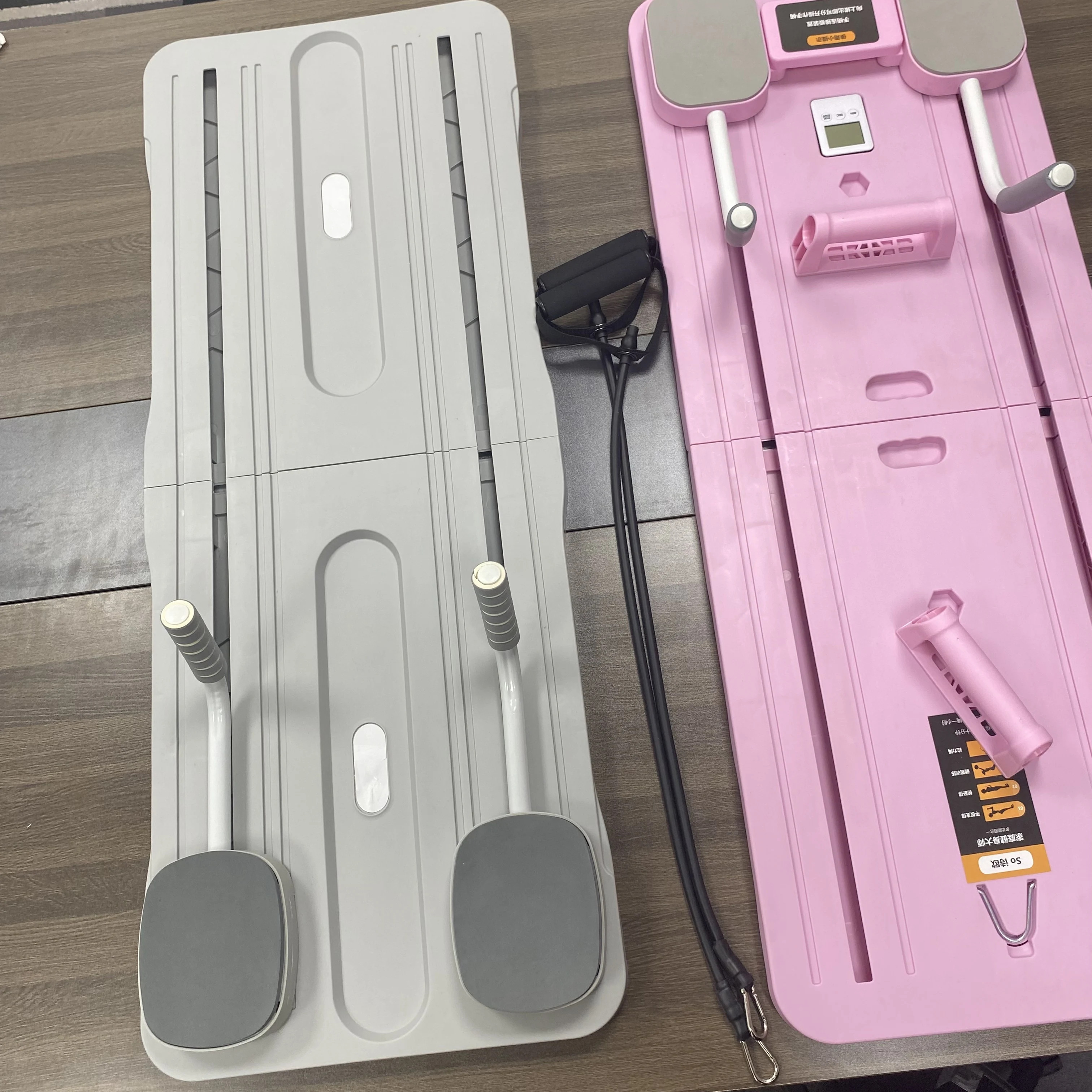 A_B Wheel Exercise Sports Commercial Household Foldable Pilates Board Abdominal Core Training Machine