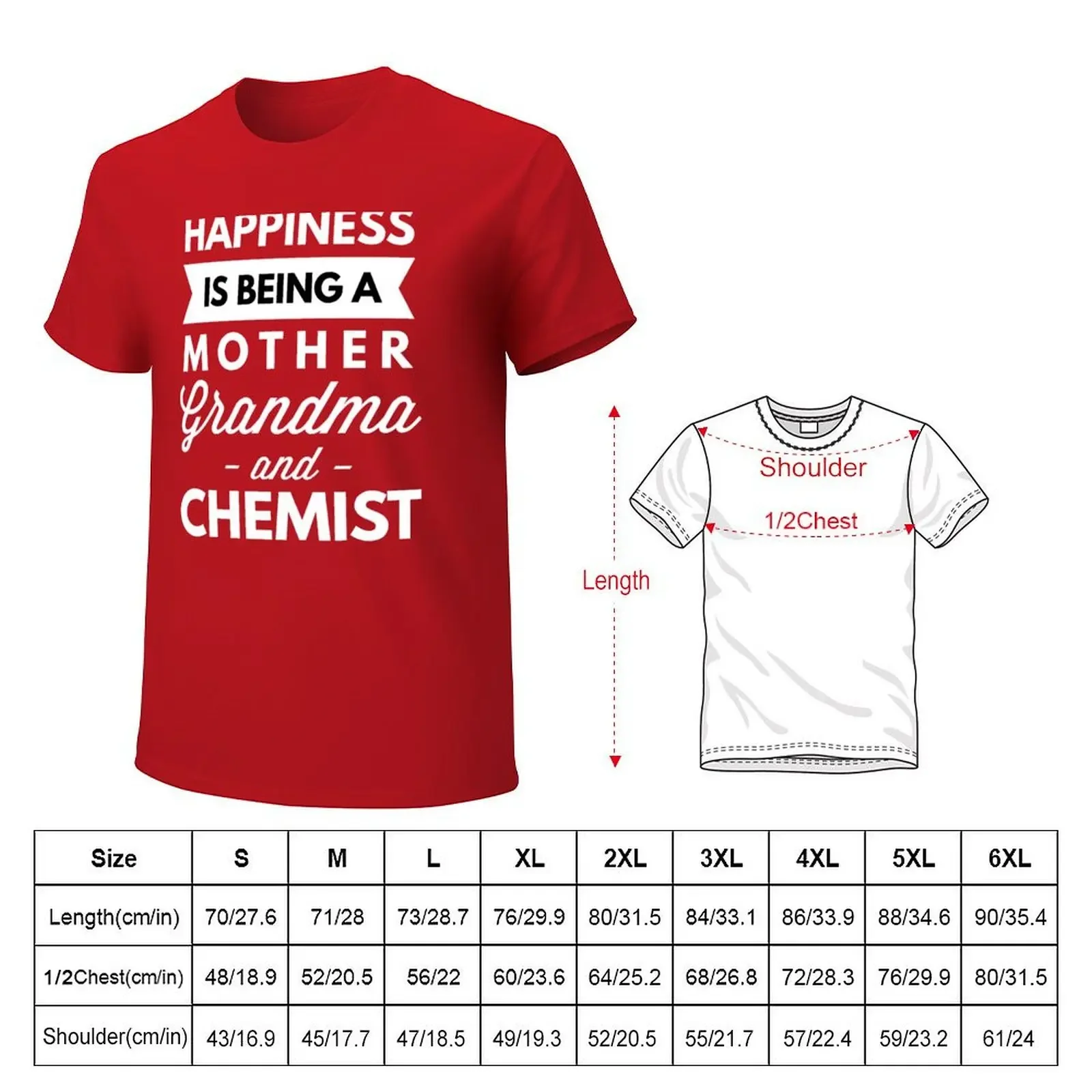 Mother Grandma Chemist T-shirt boys whites animal prinfor  mens workout shirts