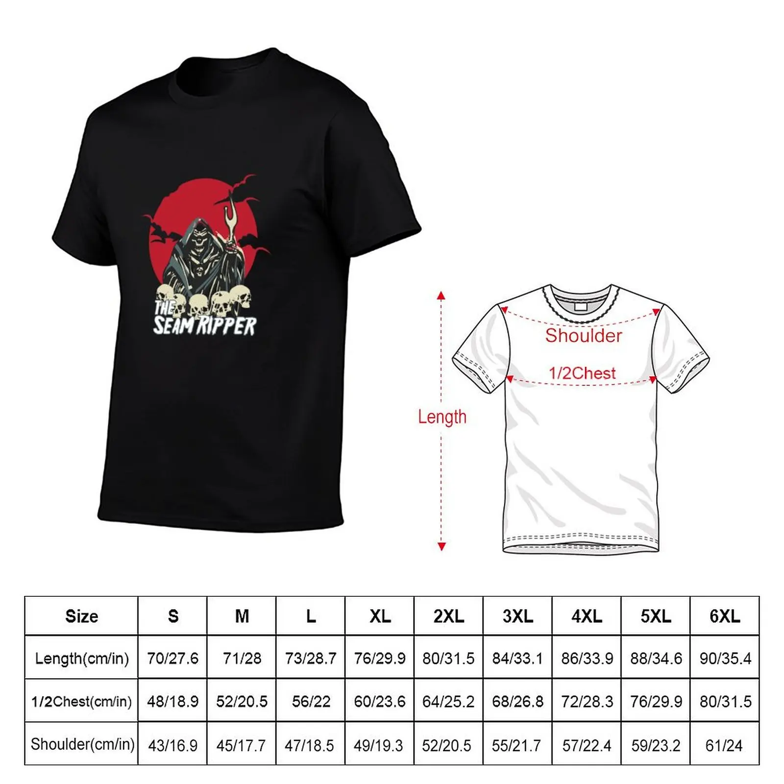 The Seam Ripper T-Shirt Gym Exercise Short Sleeve T-Shirt