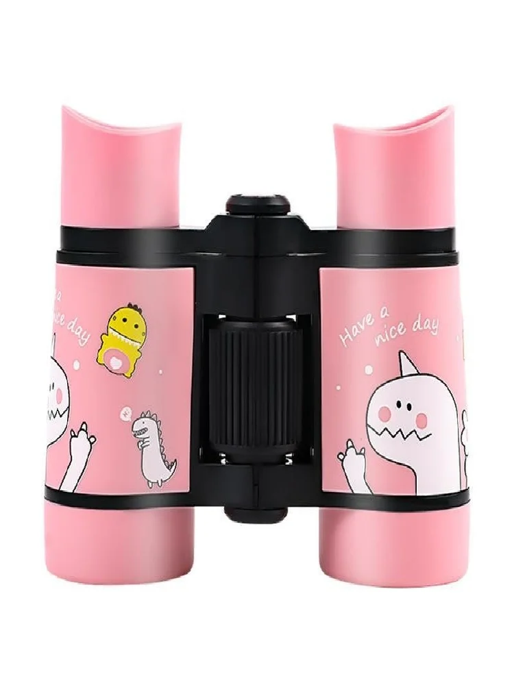 어린이 휴대용 망원경 소년과 소녀를위한 고화질 고배율 야외 장난감 이중 렌즈 쌍안경
