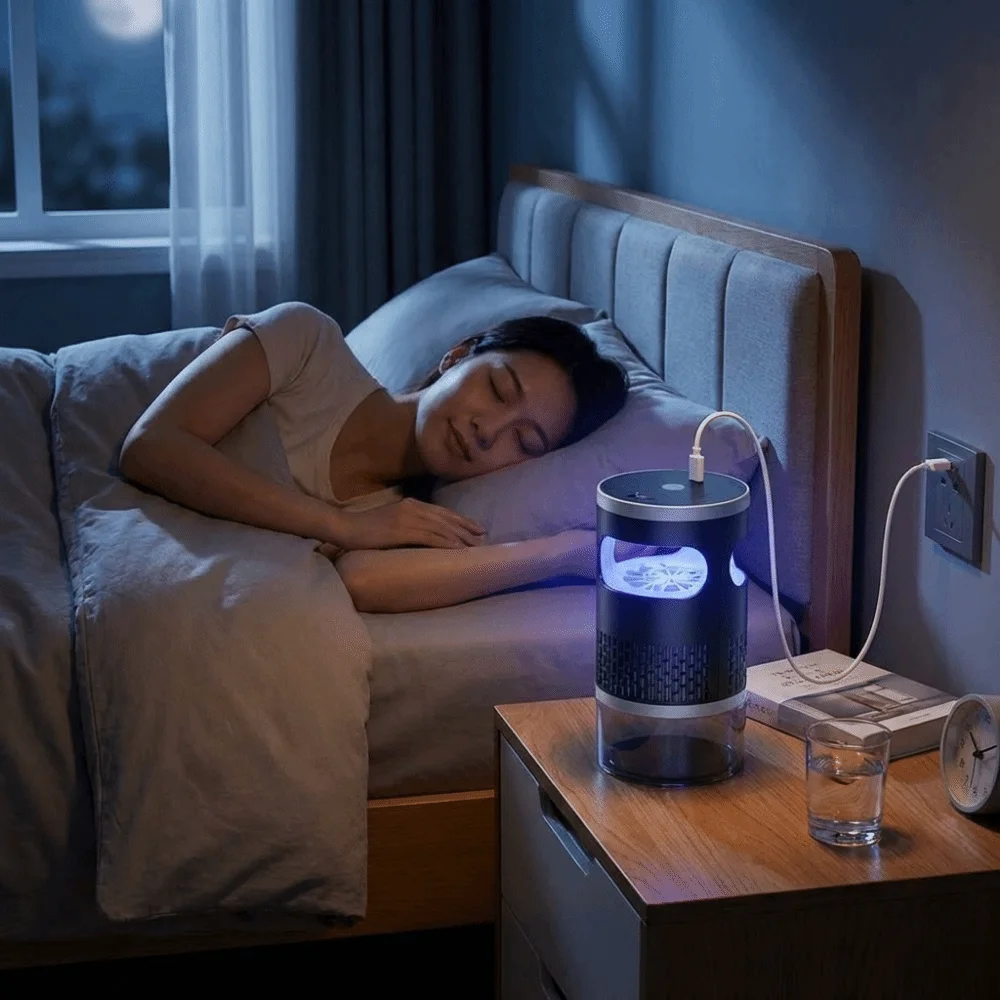 デュアルユース蚊キラーランプ妊娠中の方にも安全な蚊よけバグザッパープラグイン幼児にも安全な電気バグザッパーライト屋外使用