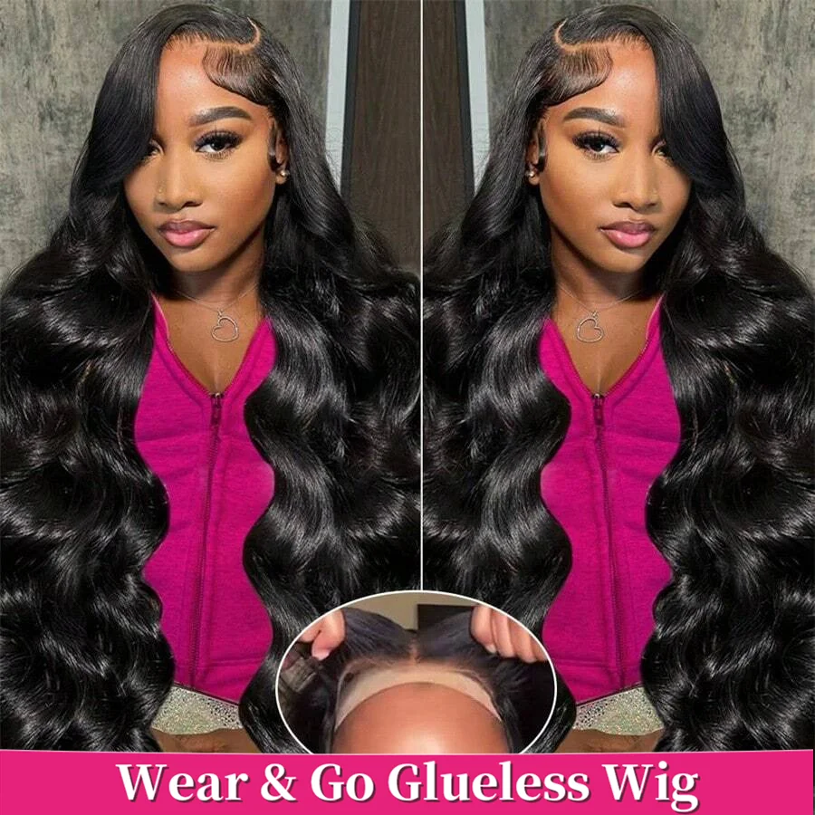 30 32Inch Body Wave 6x4 5x5 Glueless Wig Human Hair Ready To Wear And Go Preplucked Wigs Brazilian Remy Human Hair Wig PreCut