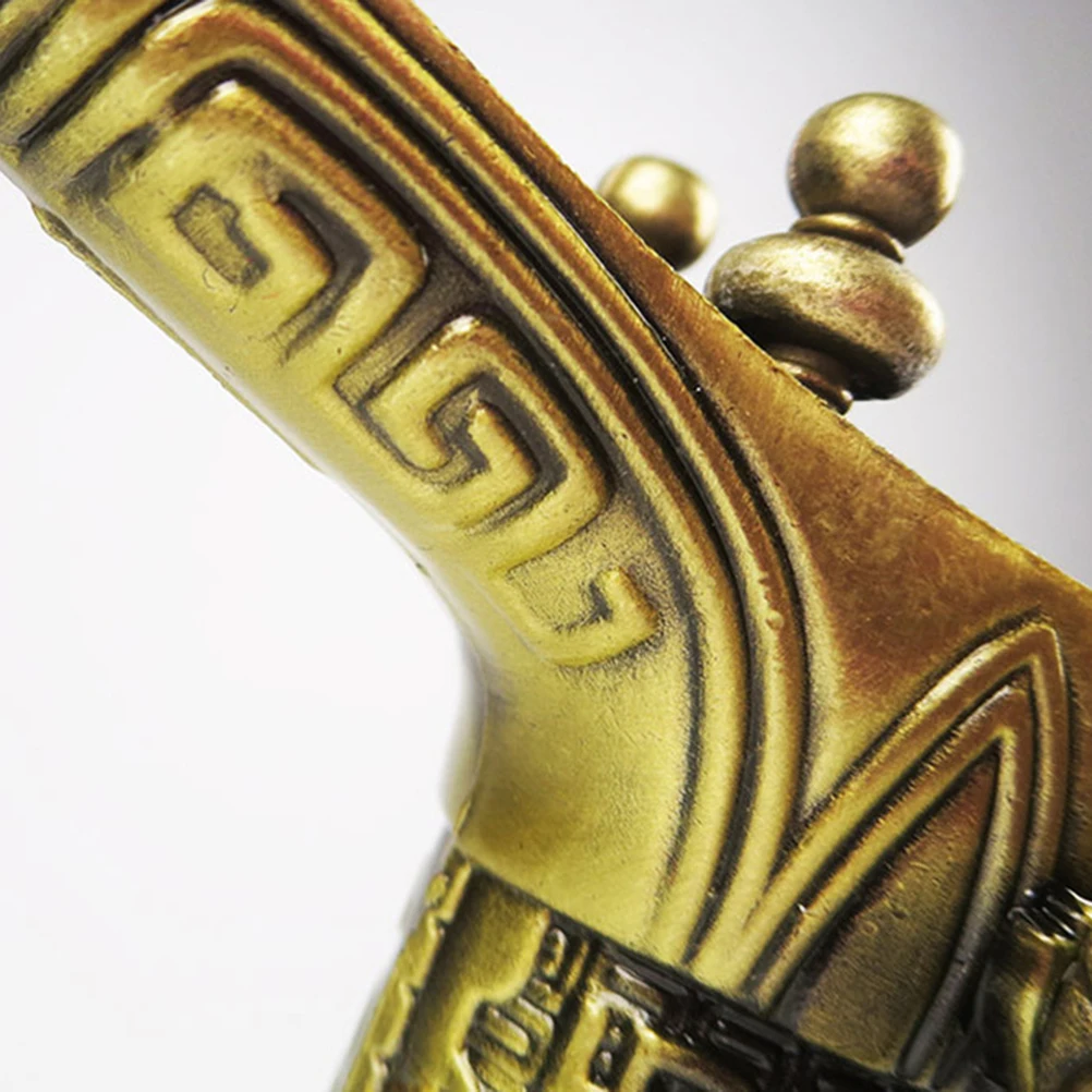 

Archaize Bronze 3 Legs Chinese Souvenir Home Office Decor Traditional Pattern nament Chinese Style Cup