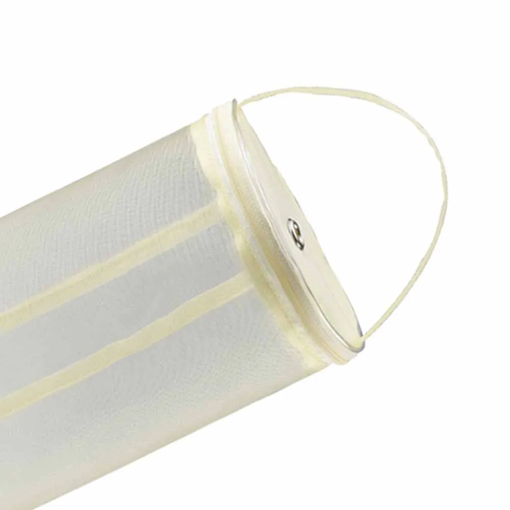 

Knitting Storage Bag Beige Mesh Yarn Organizer Tote For Crochet Hooks Diy Wool Craft Supplies Natural Scent-Free Holder