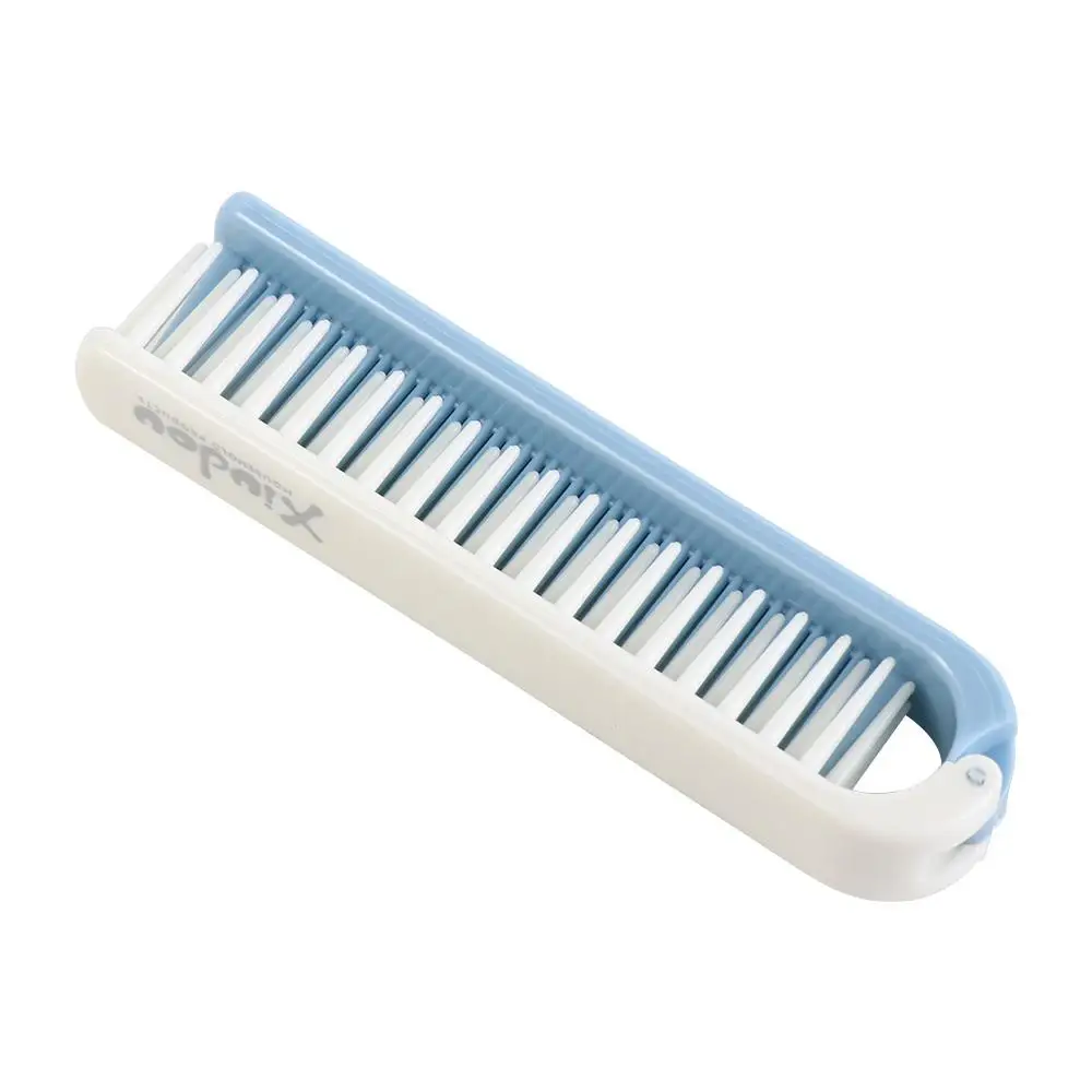 

Easy Use Massage 2 in 1 Folding Comb Portable Handheld Travel Hair Brush Anti-static Hair Clean Foldable Comb Home