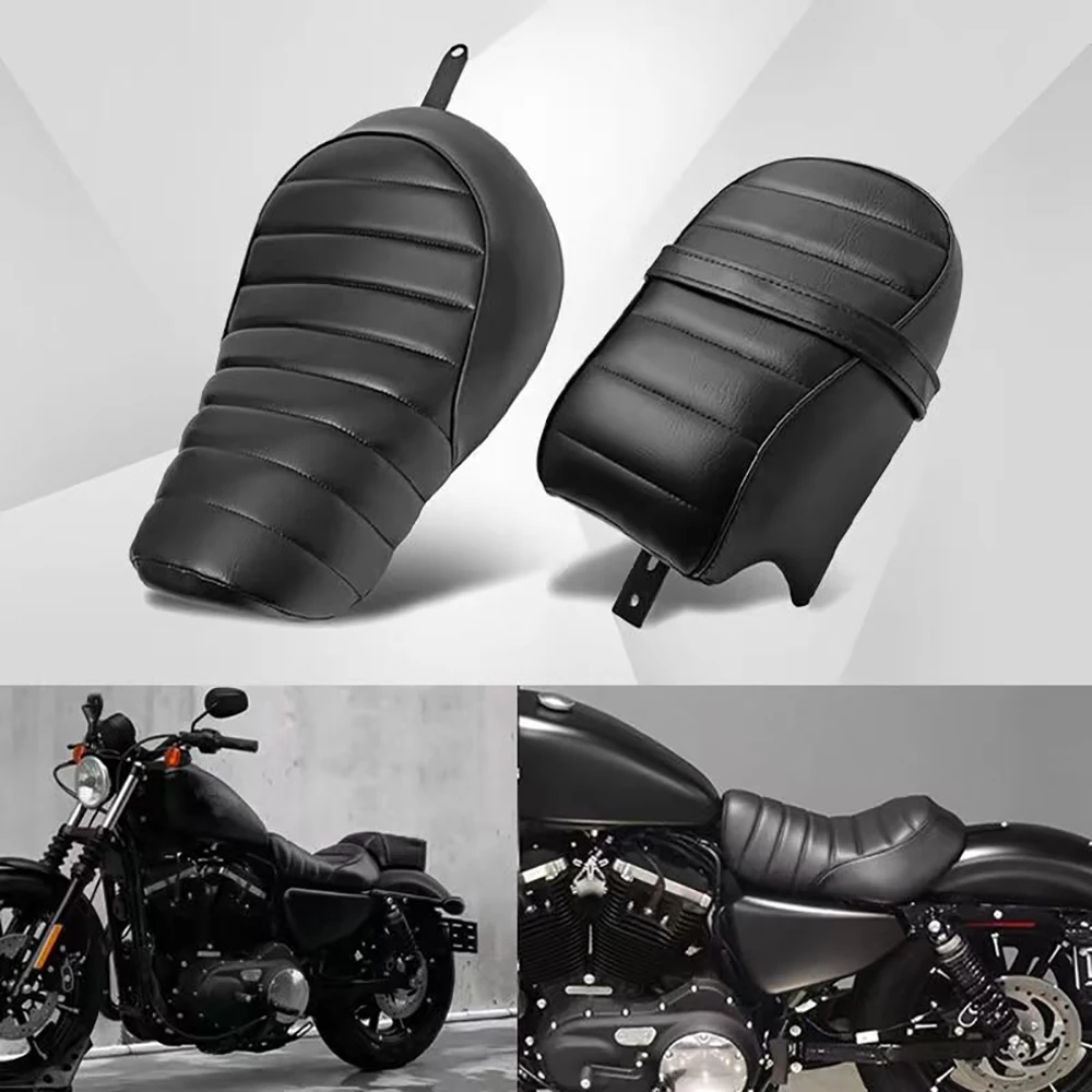 For Harley Sportster Iron 883 XL883N 2016-2022 Motorcycle Rear Passenger Seat Pillion Cushion Motorcycle Seat Cushion Extension