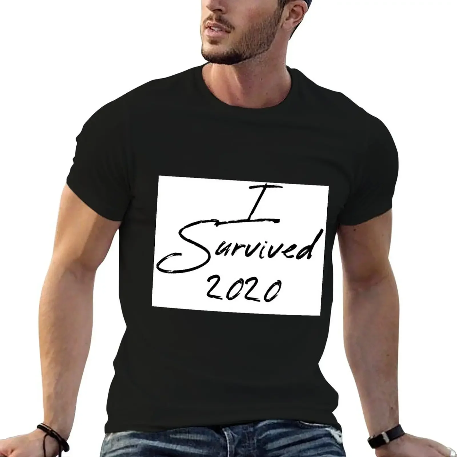 I Survived 2020 T-Shirt essential t shirt anime tshirt T-shirts for men cotton