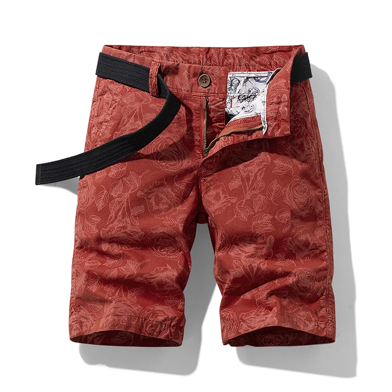 Nova chegada calções de algodão masculino camuflagem design impresso para o verão calças de praia bermudas casuais