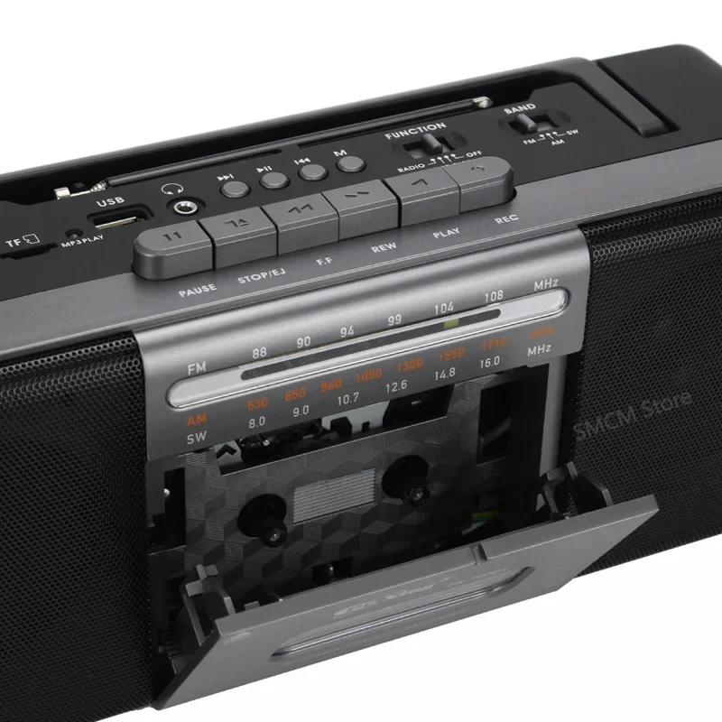 Tragbare drahtlose Bluetooth Vintage Retro USB AM/FM/SW Multiband Radio Stereo Boombox MP3 Audio Kassette Kassette Player Recorder