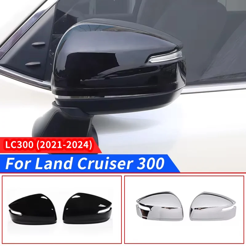 

Чехлы для зеркал заднего вида для Toyota Land Cruiser 300, 2021, 2022, 2023, LC300, аксессуары для внешнего декора, обновленная Настройка VXR GXR