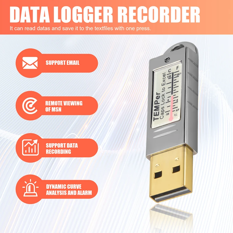 Usb Thermometer Temperature Sensor Data Logger Recorder For Pc Windows Xp Vista/7