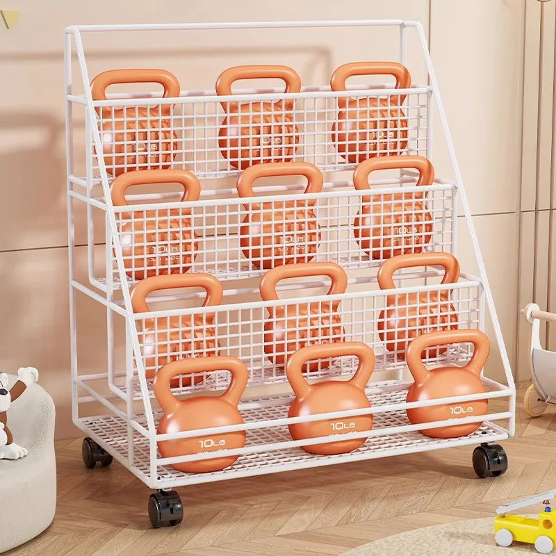 movable Children's bookshelf toy storage rack 