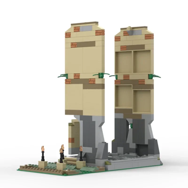 Clássico filmes escolares modelo moc tijolos de construção grande torre tecnologia blocos modulares presentes brinquedos natal diy conjuntos montagem