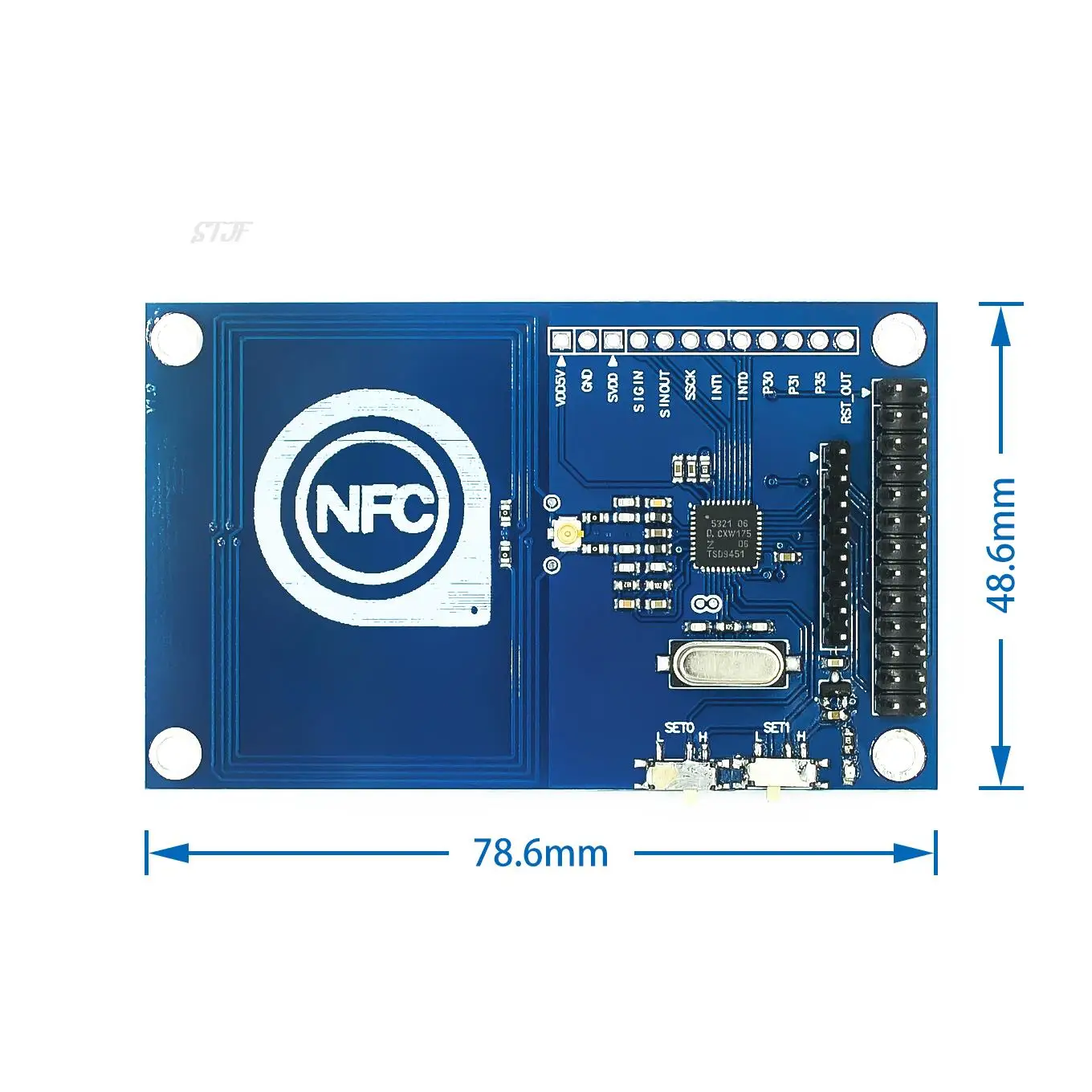 13.56Mhz Pn532 Compatibel Frambozen Taart/Nfc Kaartlezer Module