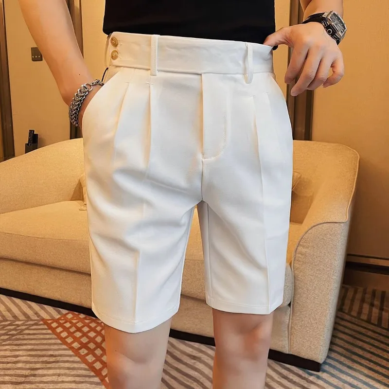 Explore Solid Color Men Bermuda Shorts New Summer Collection Casual Versatile Wear Five Quarter Design Fashionable High End Vibe