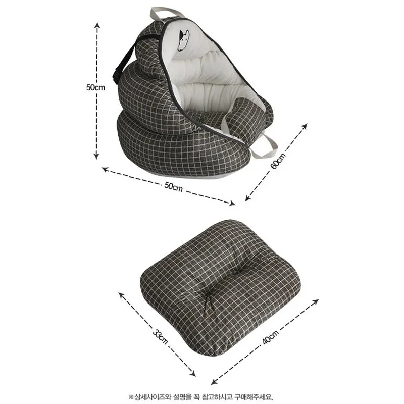 Portable Pet Dog Safe Car Seat Nonslip Carrier Safe Car Box Booster Kennel Bag Travel Pet Pasd Puppy Cat Nest Carrier Bag Bed