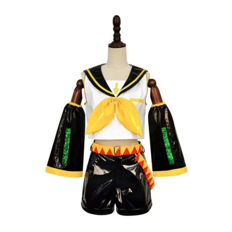 코스프레 린 렌 PU 유니폼 의상 코스프레 의상