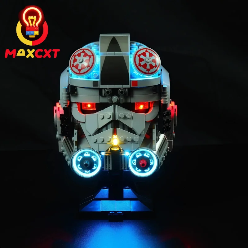MAXCXT LED Light Set For LEGO 75429 at-at Driver Helmet DIY Decorative Lamp Not Include Lego Building Blocks