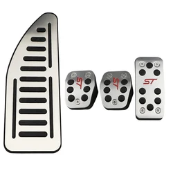 Car Pedals for Ford Focus 2 MK2 3 MK3 Kuga Escape ST 2005 - 2019 AT/MT Gas Brake Pedal Protection Cover Aluminum Alloy