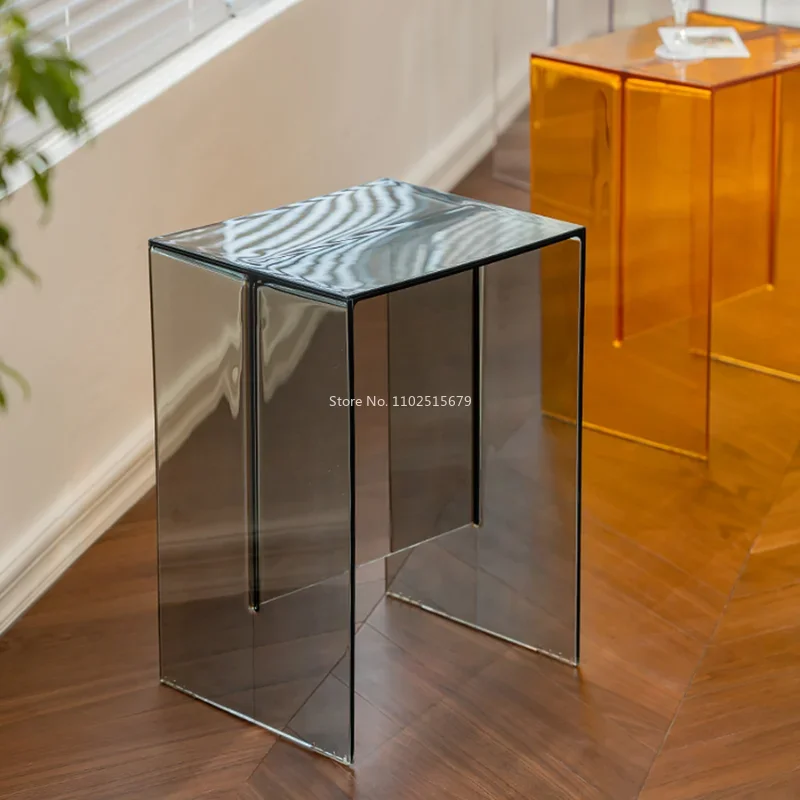 Acrylic Coffee Table Living Room Sofa Side Table Bedside Table Light Luxury Modern Storage Small