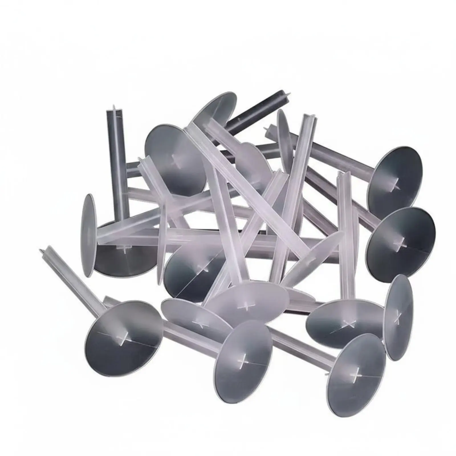 100 Pieces Cake Decoration Holder Fixing Peg Disposable Cake Decoration Holder Fixing Nail Transparent Food-Safe