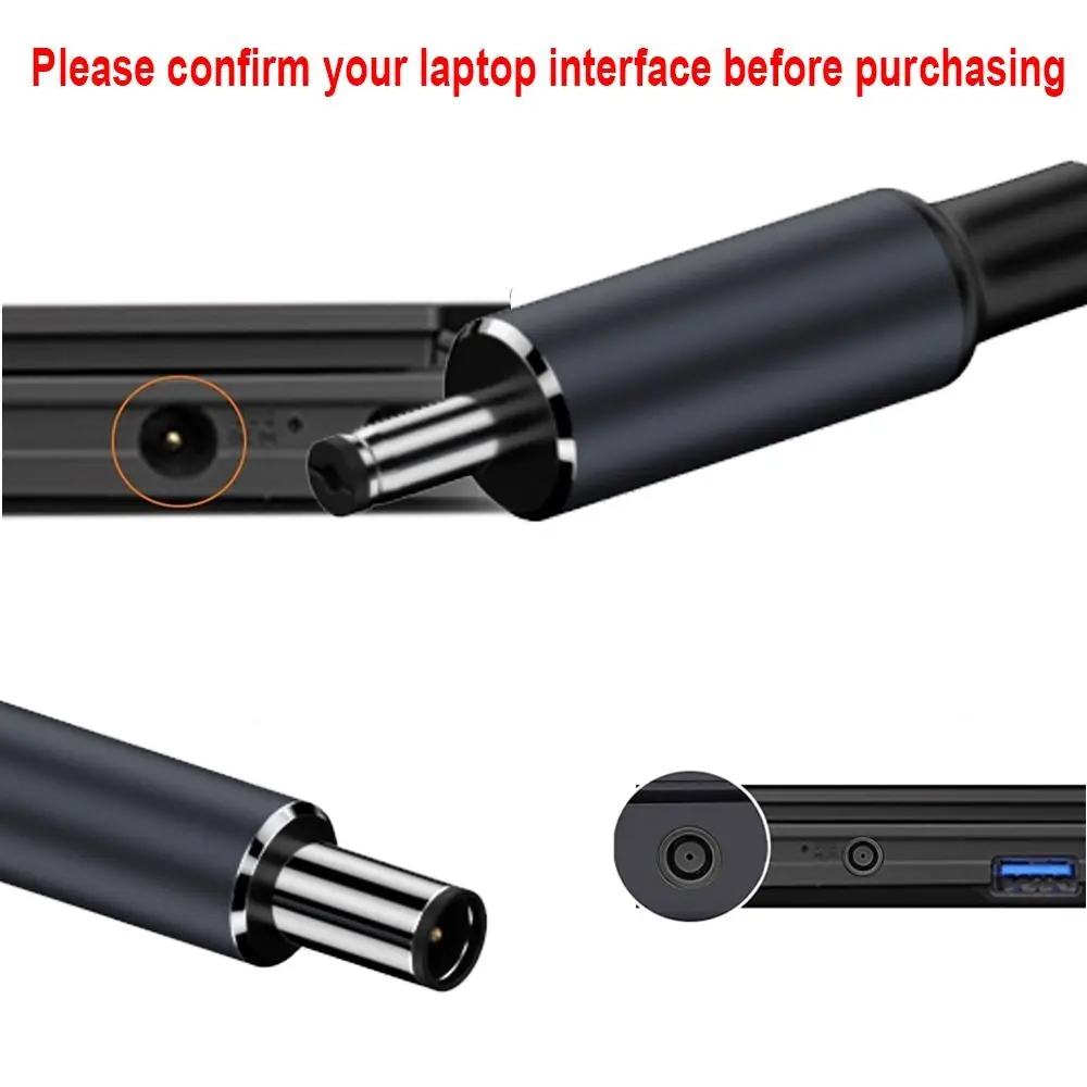 180CM Laptop USB Type C to DC Cable 5.5X2.5mm Emark Chip Power Supply Cord Multiple Models 20V 7A for HP/Dell/Asus