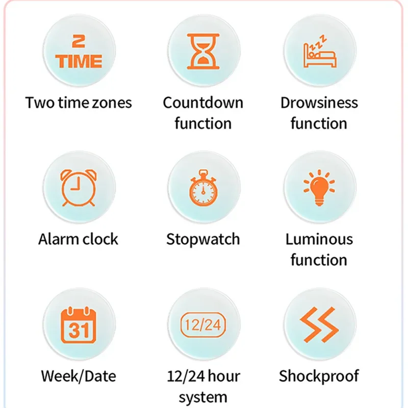 SANDA New Fashionable Luxury Men's Sports Electronic Watch Waterproof Countdown Calendar Night Light Men's Electronic Wristwatch