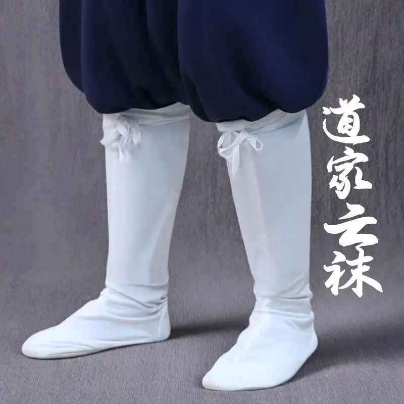 Witte Taoïstische Wudang Kung Fu Kousen Warrior Accessoires Shaolin Monnik Sokken Vintage Chinese Boeddhistische Tai Chi Sokken