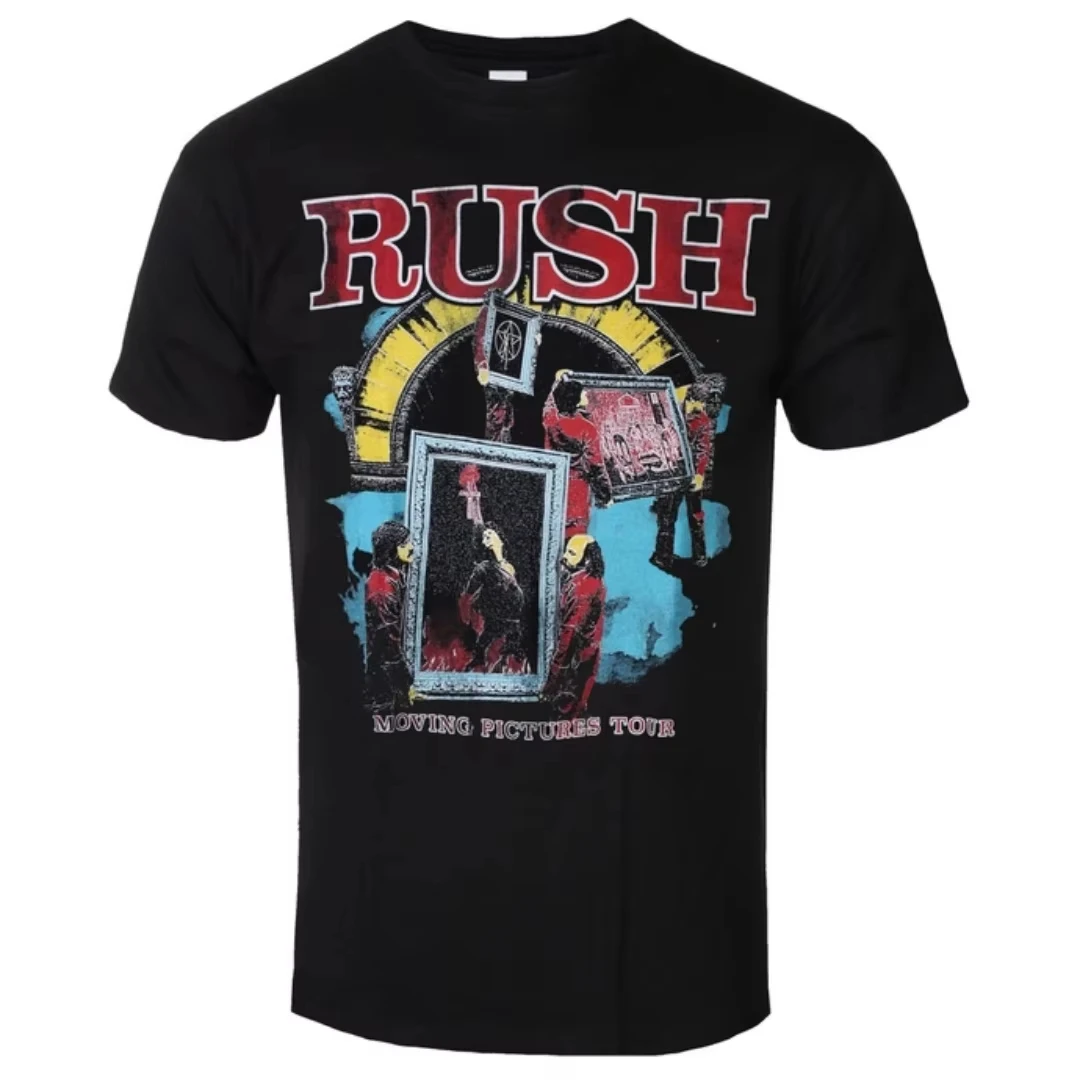 2026 Rush - Starman Glow Pattern Printed T-shirt - Classic Avant-Garde Rock Band T-shirt - Suitable for B