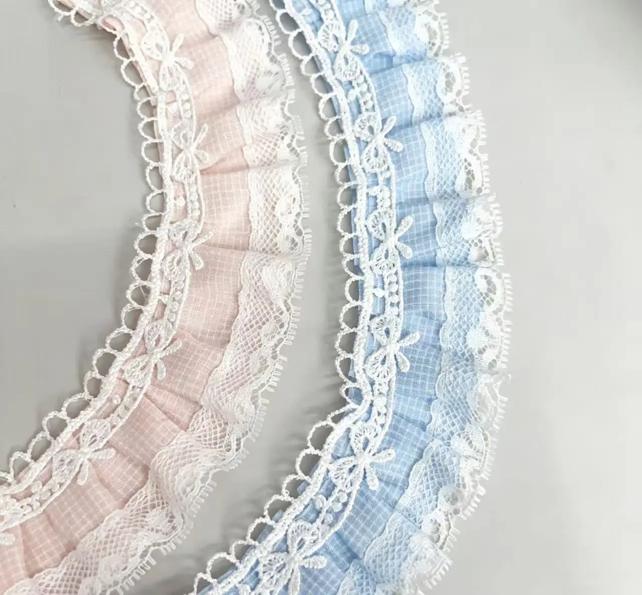100 Yards Lattice Lace Ribbon 40MM Baby Clothes Bow Skirt Princess Clothes Collar Accessories Materials Handicrafts