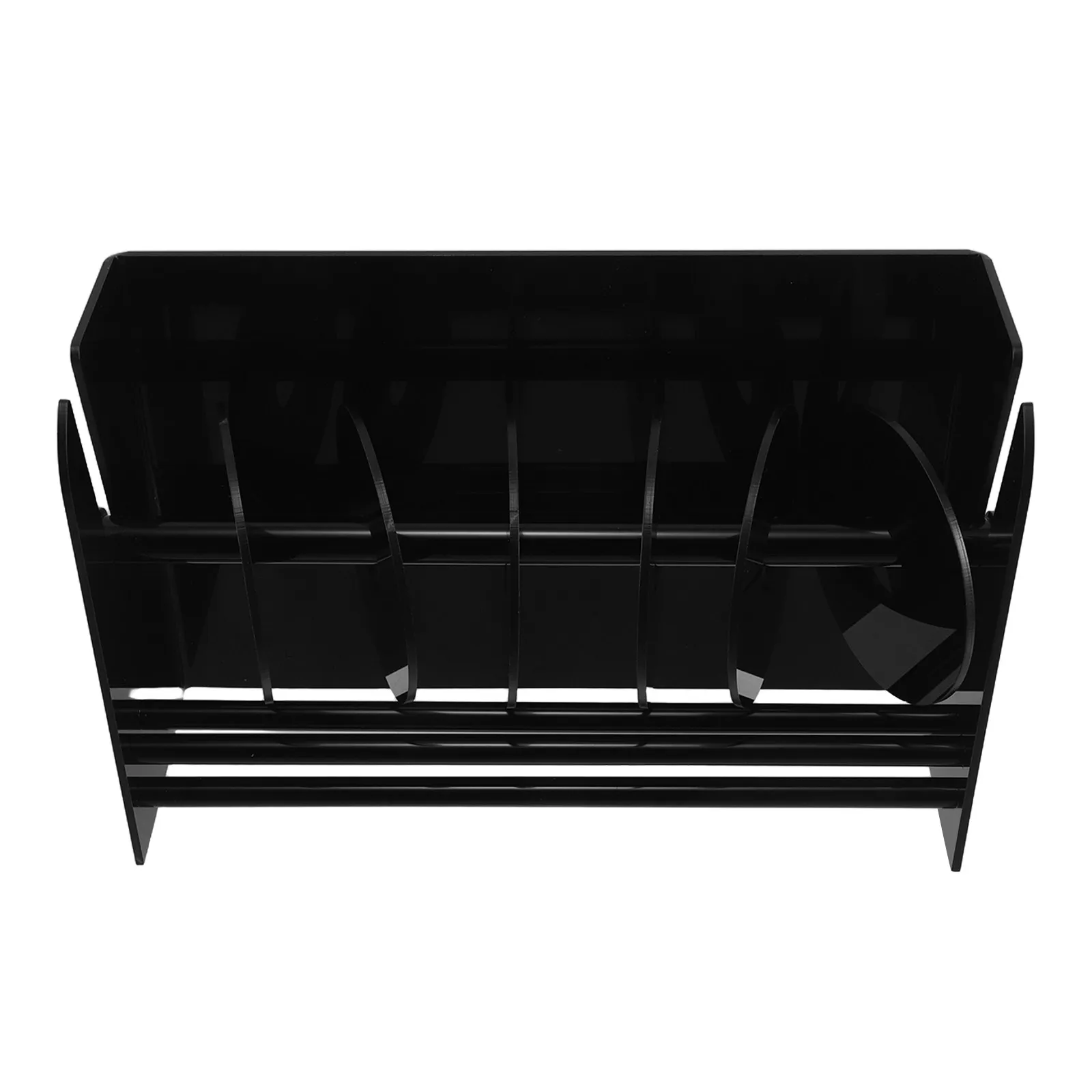 Clear Acrylic Label Dispenser Adjustable Sticker Holder Roll Organizer Desktop Tape Storage Stand for Office Home