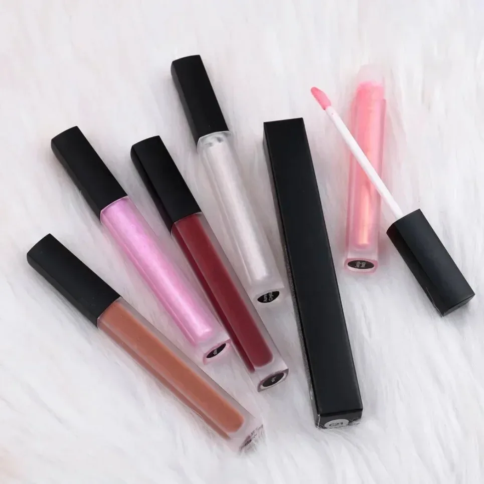 Umidade vegana brilho labial maquiagem rótulo privado batom líquido fosco nude lipgloss logotipo personalizado atacado
