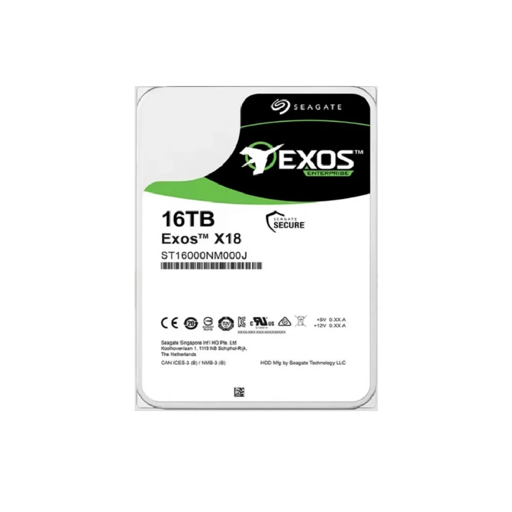 NEW 16TB HDD Exos X18 ST16000NM000j 7200 RPM SATA 6Gb/s 256MB Cache 3.5-Inch Enterprise Server PC