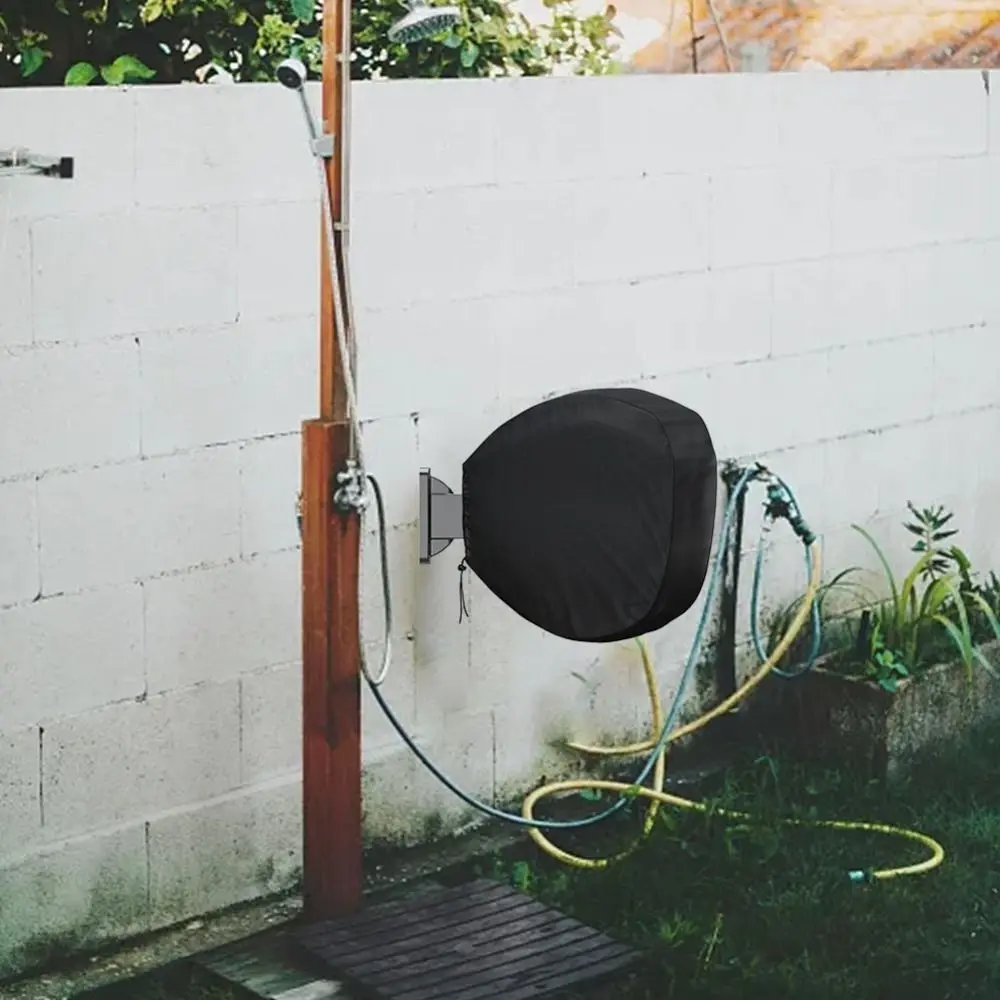 Retractable Wall Mounted Insulated Hose Cover Waterproof Storing Cord Reel Cover 420D UV Resistant Cart Dust Accessory Lawn