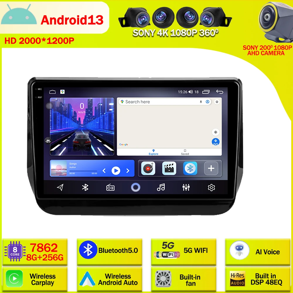 

Android 13 Car Radio Multimedia Video Player Navigation GPS For Hyundai H1 2 Grand Starex TQ 2017 - 2022 WIFI 4G BT Head Unit