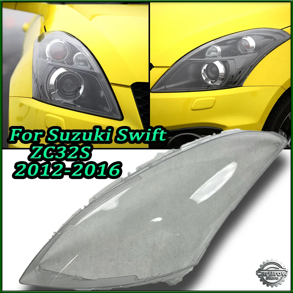 Transparenter Plexiglas-Lampenschirm für Suzuki Swift Sport (ZC32S) 2012–2016, Autozubehör, Scheinwerfer-Linsenabdeckung, Scheinwerfergehäuse