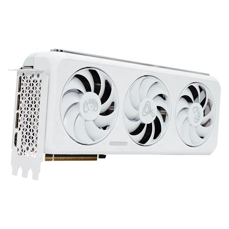 

2025 Новый выпуск настольного ПК для Nvidia GeForce RTX 5080 16 ГБ графического процессора Белый RTX5080 Тележка Gra Ctrl Fan Cooler DP Выход