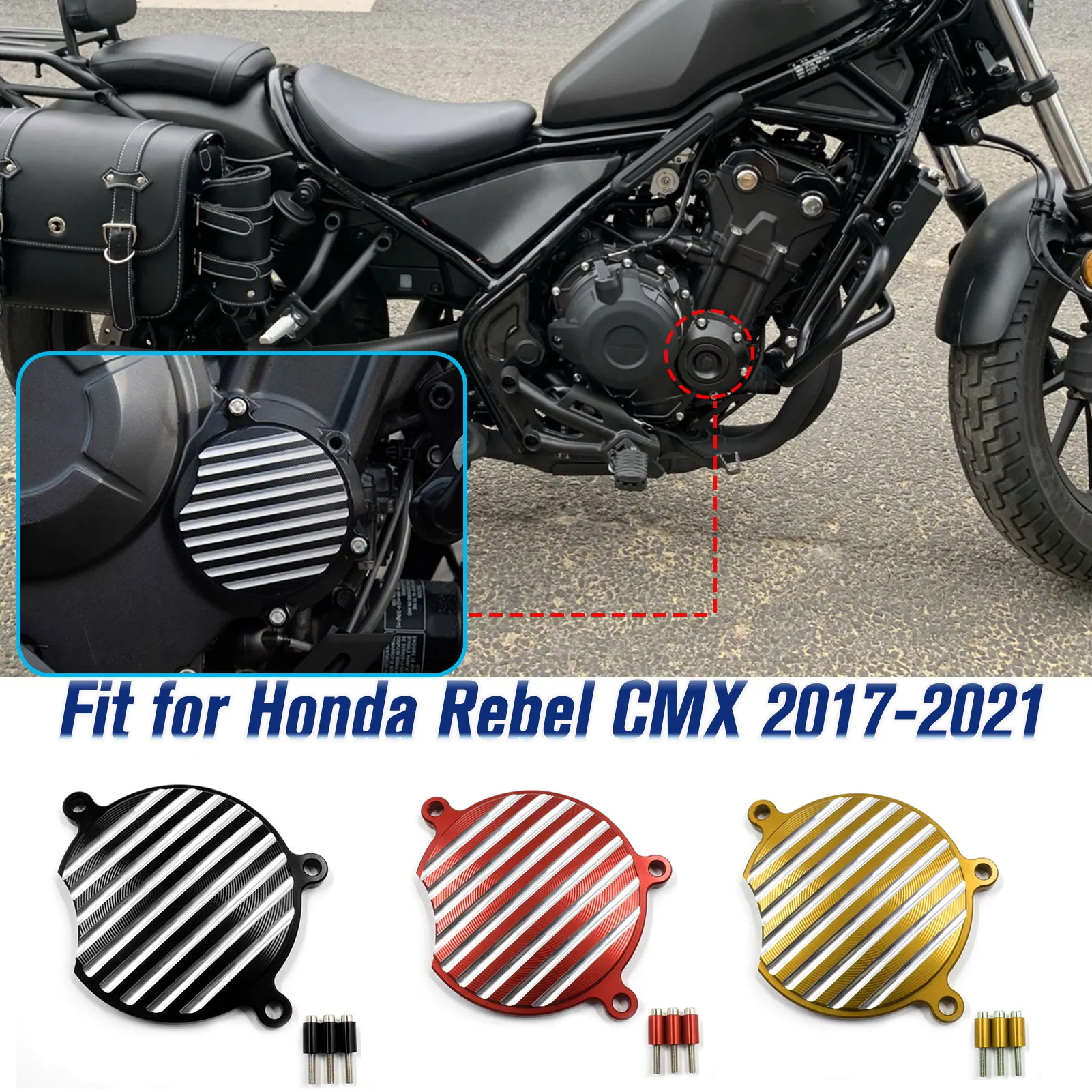 

For CMX300 CMX500 EngineCase Saver Cover Guard Crash Pad Frame Slide ForHonda Rebel CMX 300 500 2017-2024 Motorcycle Accessories
